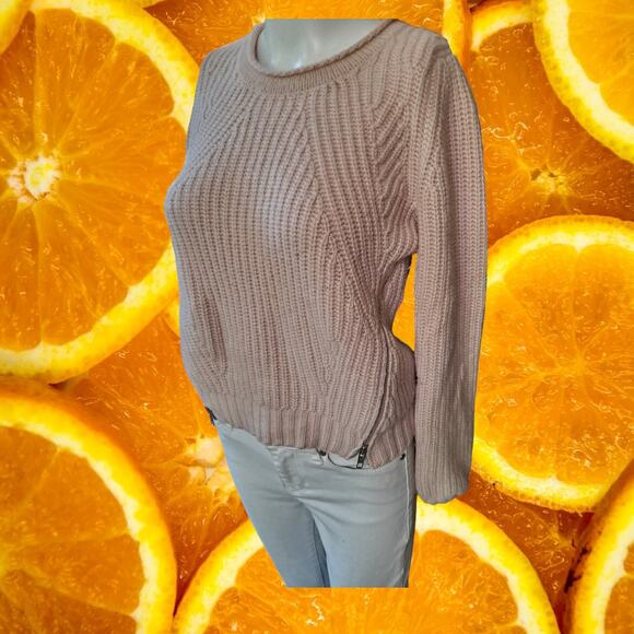 Autumn Cashmere Pink Crew Neck 100% Cashmere Sweater Size XS‎ - Picture 1 of 6